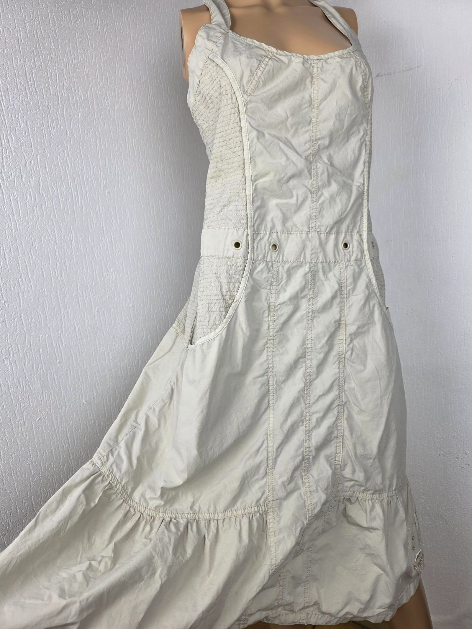 Vestido safari cottagecore fairycore estético con lentejuelas vintage y2k talla 38/40 – photo 3